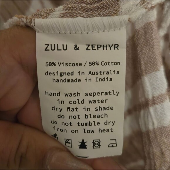 NWT Zulu & Zephyr Backroad assymetrical striped dress size L - Picture 8 of 9